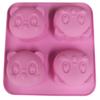 3D Cute Panda Silicone Molds Chocolate Candy Mold DIY Bear Cupcake Topper Fondant Cake Decorating Tools Soap Clay Moulds