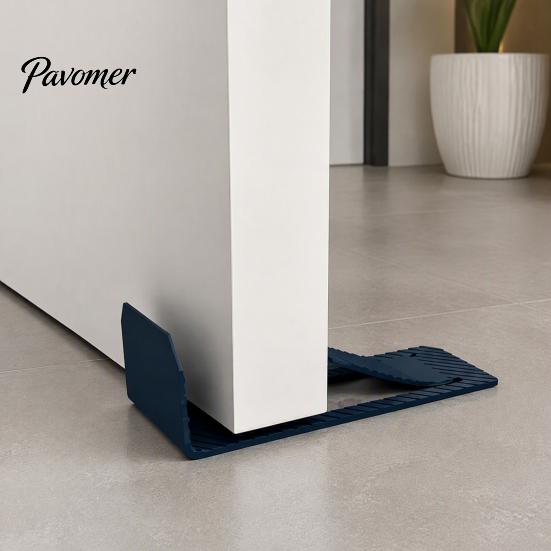 Quiet Door Closer Assist Anti-slip Foot-Operated Stop, 3D Printed No Drilling Required Floor Mounted Catch Doorstop, Hands-free Step-in Wedge for Home