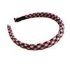Red Plaid Retro Headband - Women's Festive Thin Edge Hair Clip