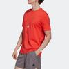 Adidas SS22 Logo Print Pullover Short Sleeve T-Shirt Men Tops Red HN1963