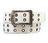 Dickies Eyelet Double Pin PU Leather Belt DS0126C White