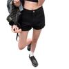 2025 Damen High Waist Schwarze Skinny Jeans - Schlankmachende Gerade Bein Hot Summer Shorts