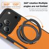 Leather 360 Ring Magnetic Holder Phone Case For iPhone 17Air 16 Plus 14 15 13 12 11 17Pro Max For Magsafe Wireless Charging Phone Cover