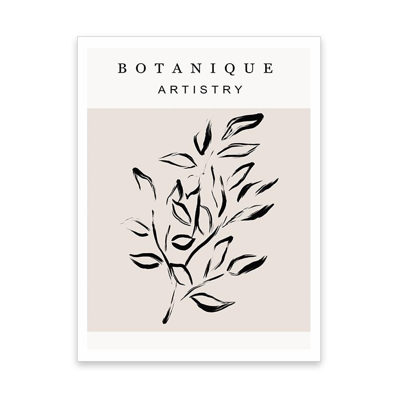 Boho Abstract Line Botanical Leaves Simplicity Posters Canvas Painting Wall Art Print Pictures Living Room Interior Home Decor