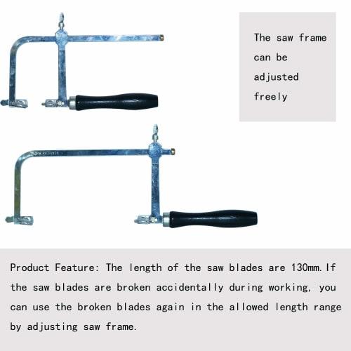 Cnstzbc Jigsaw Frame, Jewelry Making Tools, Promate Deluxe Jigsaw with 12 Hardened Blades