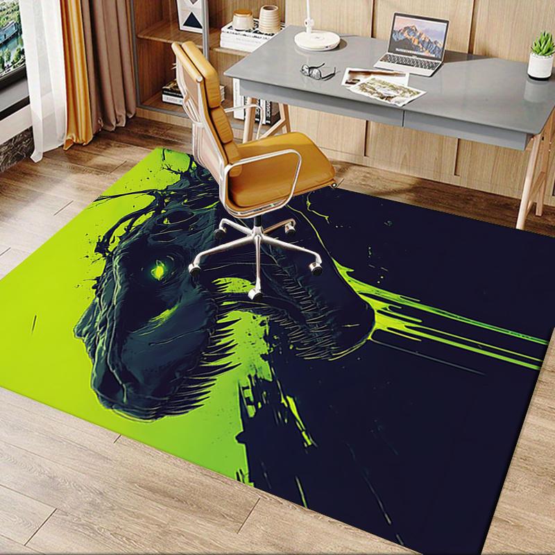Charming Dinosaur Chair Mat Office Carpet for Home Decor, Sofa Rug Gift, Suitable for Bedroom, Living Room, Various Rooms