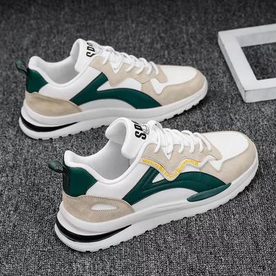 Sapatos esportivos de verão, novos sapatos masculinos, tendência, tênis de corrida versáteis, tênis de corrida casuais com sola grossa para homens