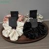 Oversized Scrunchies Satin Fabric Elastic Hair Ties Silk Hair Bands Ponytail Holder Hair Rubber Bands Hair Ties Rope