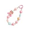 Bracelet 3D Girl  Laser Beads  Phone Chain Anti-Lost Candy Bead Phone Straps  Keychain