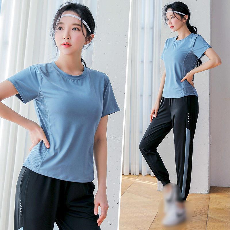 Fitness Morning Running Quick-Drying High-End Sports Suit Spring And Summer Professional Gym Loose Yoga Clothes