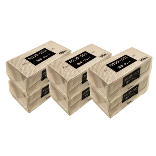 

Thin, washable nonwoven counter cloths, approximately 300mm x 610mm, for commercial and home use, 600 count (6 x 100 count gray).