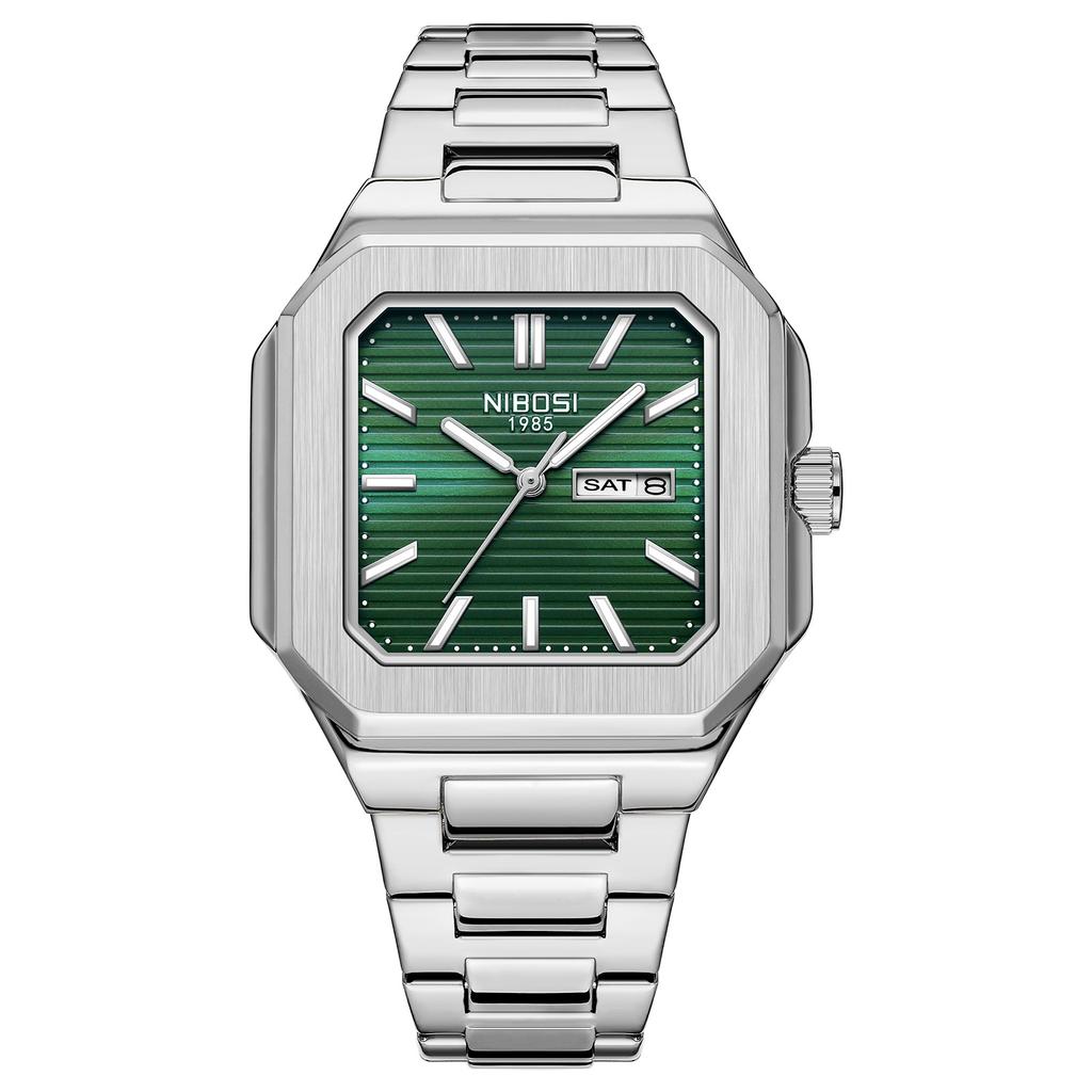 Square Watch Waterproof Fashion Men'S Watch Double Calendar Watch Men'S Quartz Watch