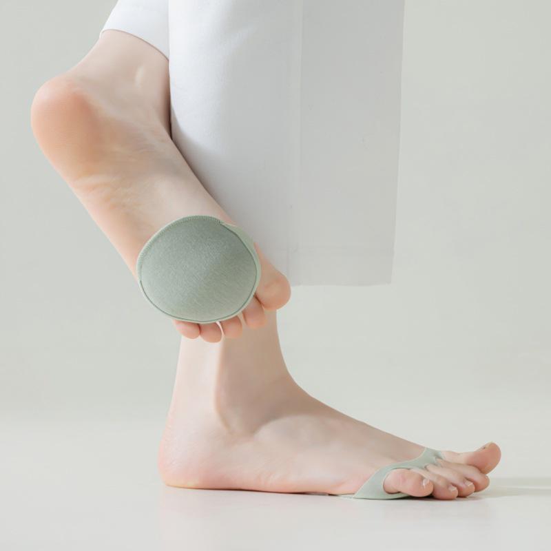 Women's Invisible Anti-Slip Half-Palm Five-Toe Socks with Sponge Pad for High Heels