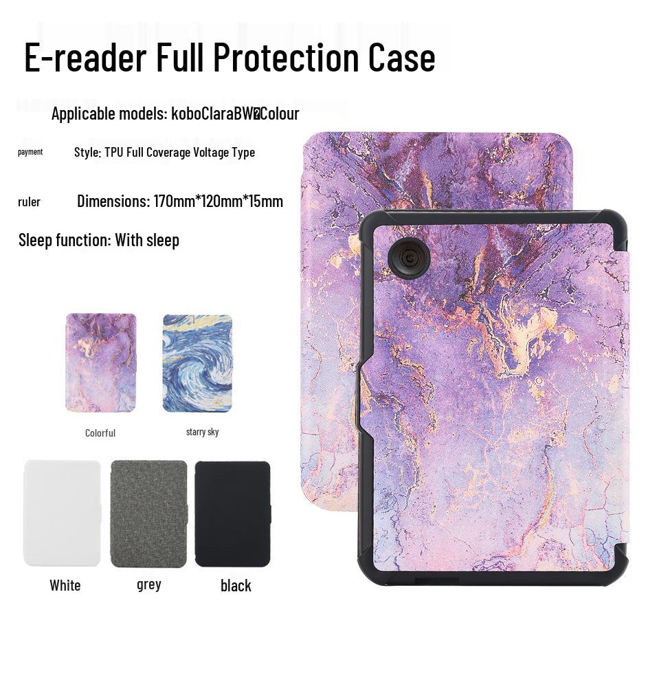 Kobo Clara Colour 2024 & Clara 2E E-reader Protective Flip Case