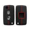 2 Button Silicone Car Key Ring Cover Case Holder For Peugeot 206 308 3008 Expert Partner Citroen C3 Pluriel Picasso Berlingo