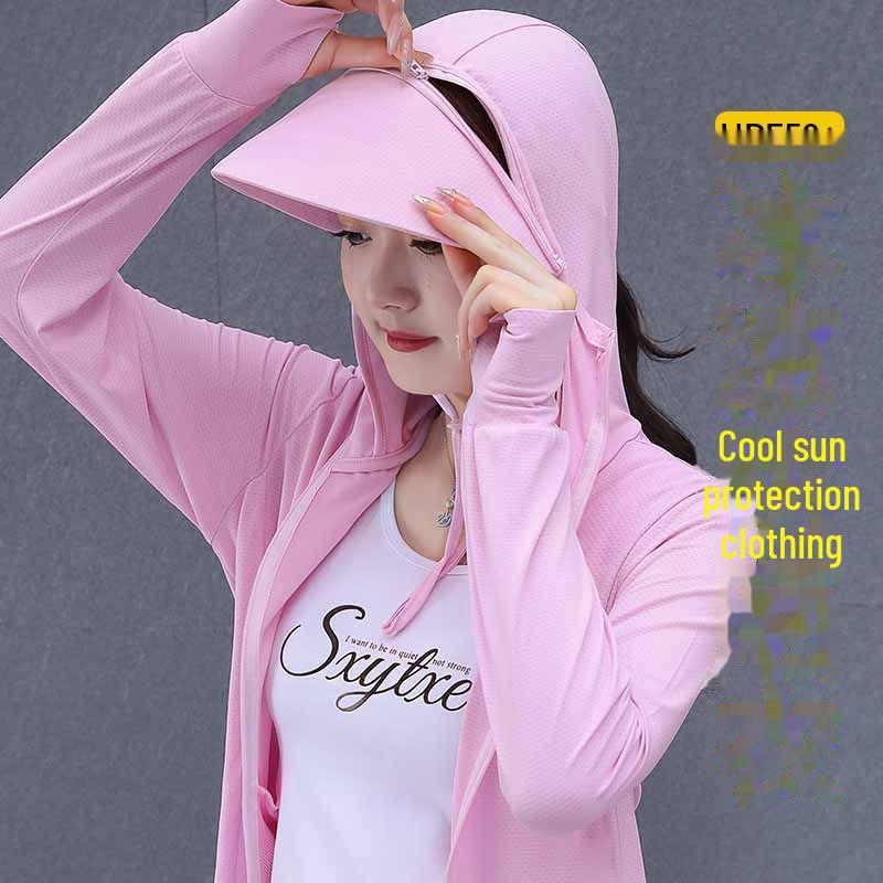 Unisex UPF50+ Ice Silk Sun Protection Jacket - Anti-UV, Lightweight, Breathable, Perfect for Fishing and Outdoor Activities