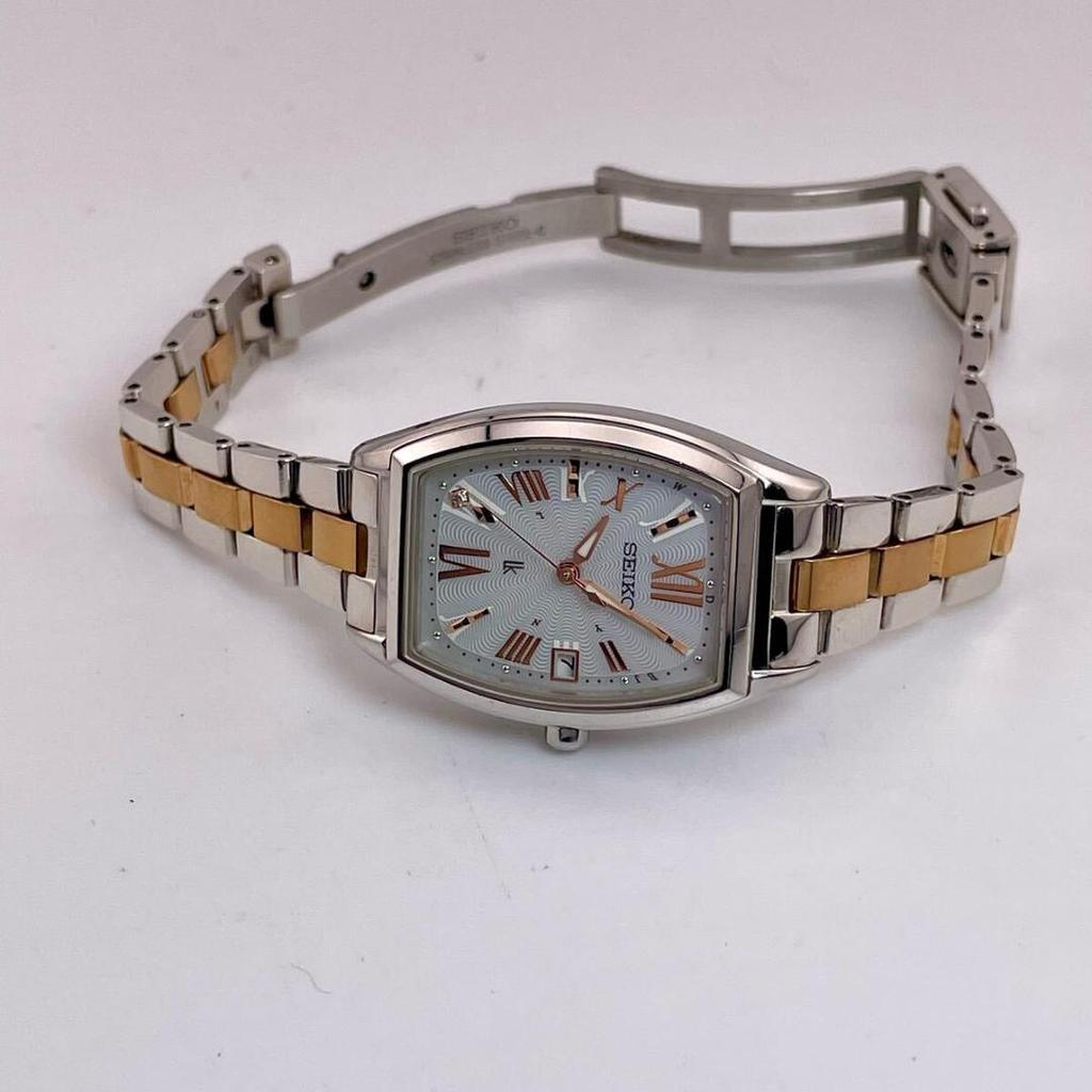 [USED] Working MOP/Shell 1P Seiko Lukia Watch Radio Solar Roman