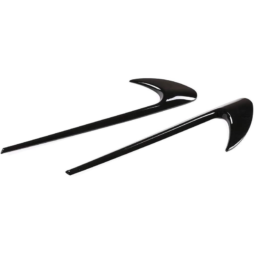 LLKUANG AMG Style Side Air Vent Fender Trim for Mercedes Benz C E GLC Class W205 W213 X253 (Glossy Black)