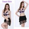 Rhinestone Lace Hem Skirt Extender, Irregular Wrap Waist Apron for Jeans