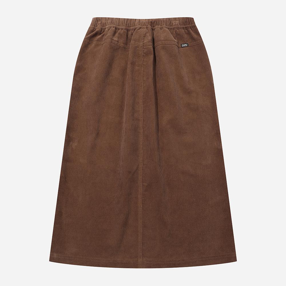 DOD H-Line Corduroy Skirt - L.Brown