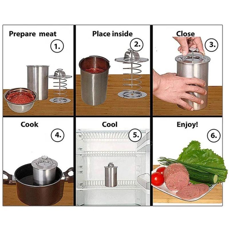 Stainless Steel Ham Maker With Thermometer