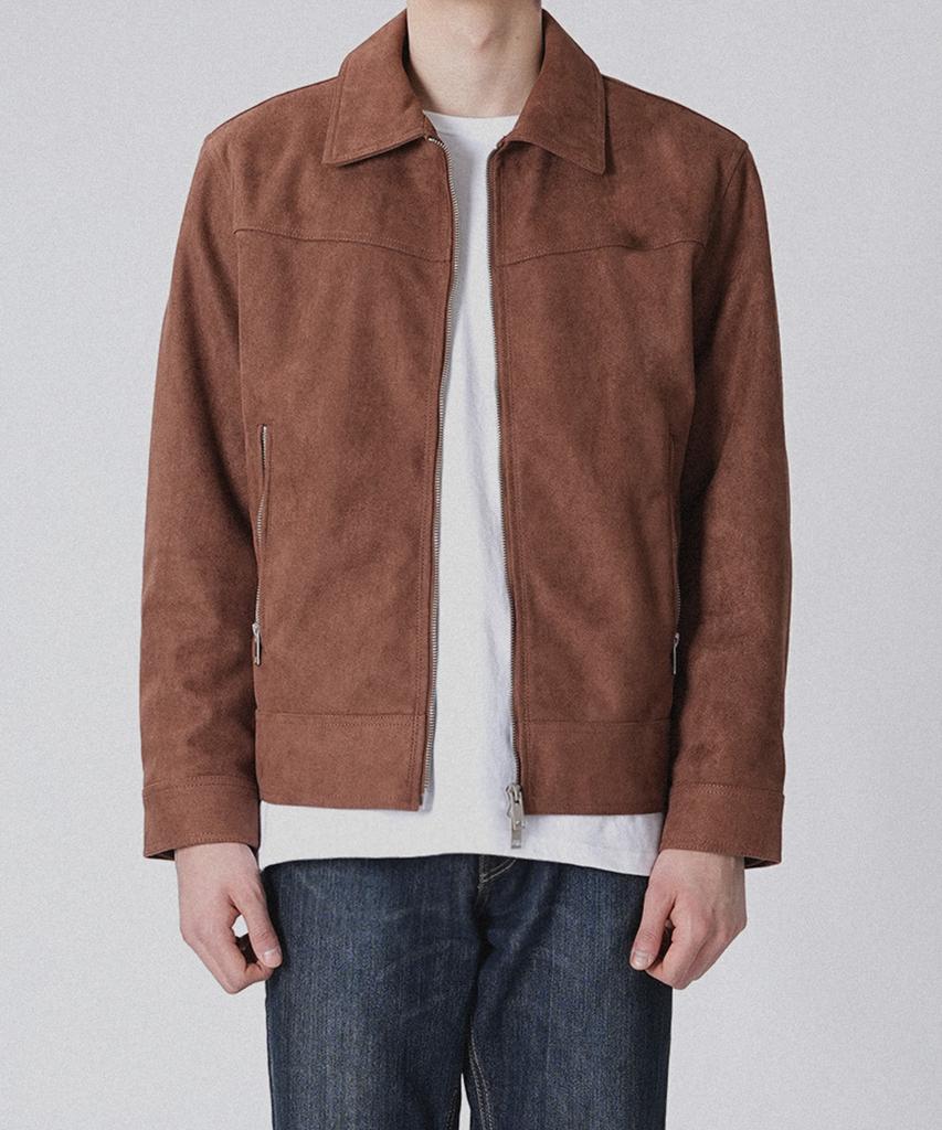 Underoff Western Vegan Suede Jacket Brown