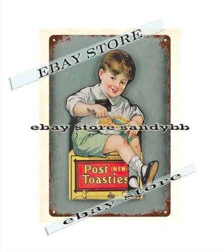 

Post Toasties cereal little boy metal tin sign house wall artAluminum 20x30cm（7.8x11.8inch）
