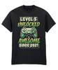 Kids Gaming T-Shirt 5th Birthday Awesome 2021 Level 5 Unlocked Christmas Gamer