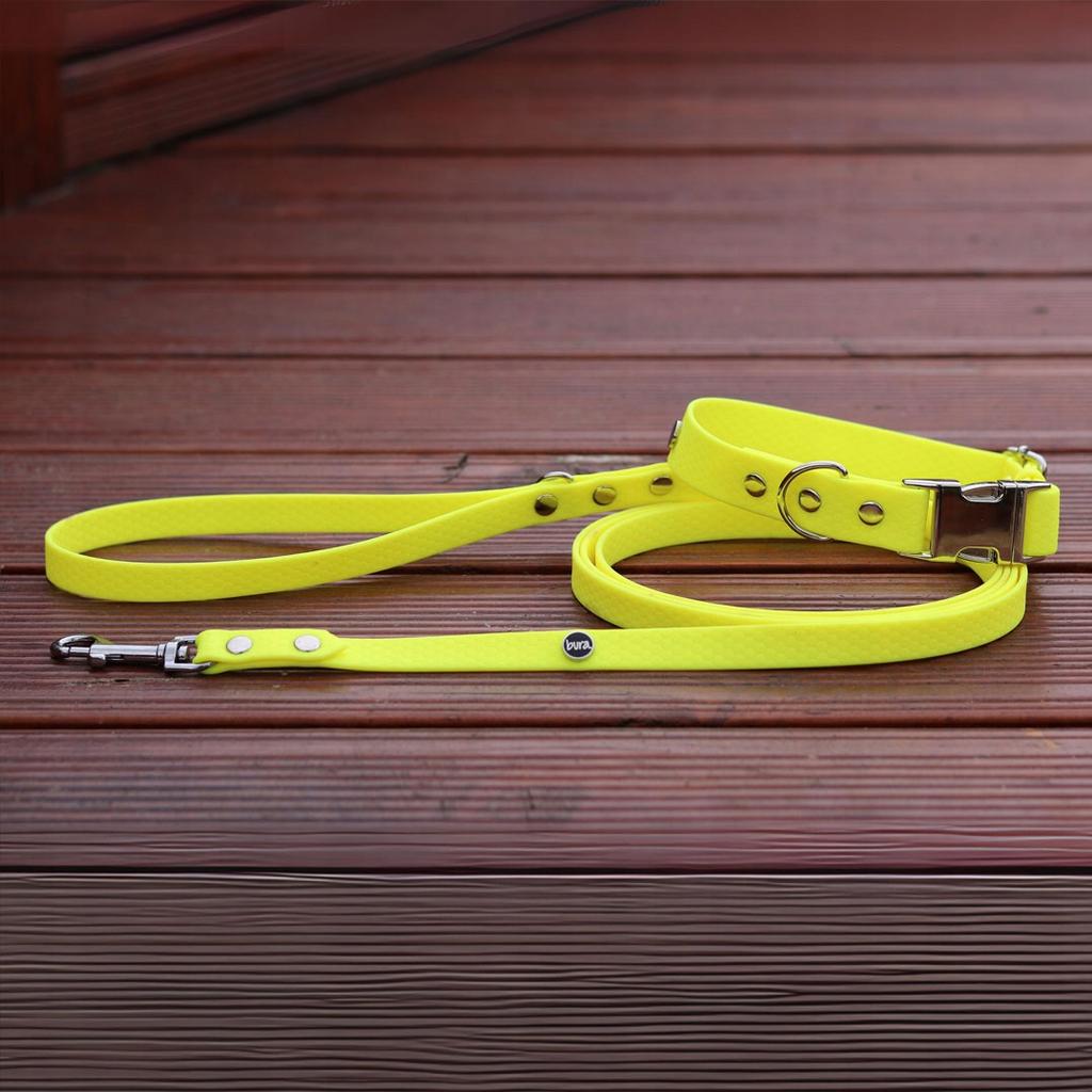 Hexa City Dog Leash, Width , M, /Neon