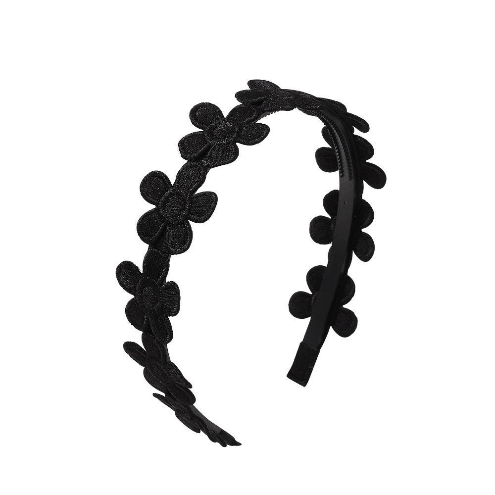 

1 шт. Модная однотонная вышивка, повязка на голову с цветком для девочек, на день рождения, свадьбу, вечеринку в стиле бохо, бохо, подсолнух, обруч для волос, аксессуары для волос для вечеринки