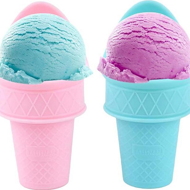 Mini Cones Reutilizáveis Ficam em Pé Para Creme Iogurte Gelado Sorvete Bola Para Adultos Crianças Festa Crianças Bola