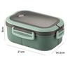 Double Layer Salad Lunch Box Microwave Heating Office Student Lunch Box with Tableware Large Capacity Portable Lunch Box