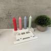 Gypsum Candlestick Silicone Mold Candle Base Mould Plug-in Camper Candle Holder Mold Ornaments Home Decorations Mould