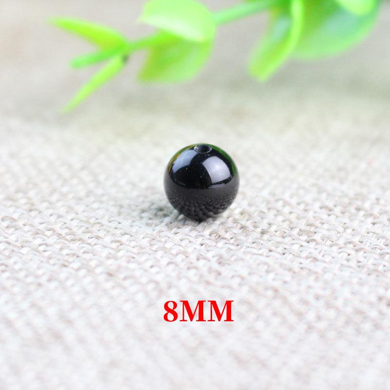 

Бусины из черного агата для самодельных украшений и аксессуаров