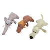 Puppy Squeaky Chew Toy Pineapple Patterned Fleece Puppy Chew Plush Toy for Home and Outdoor