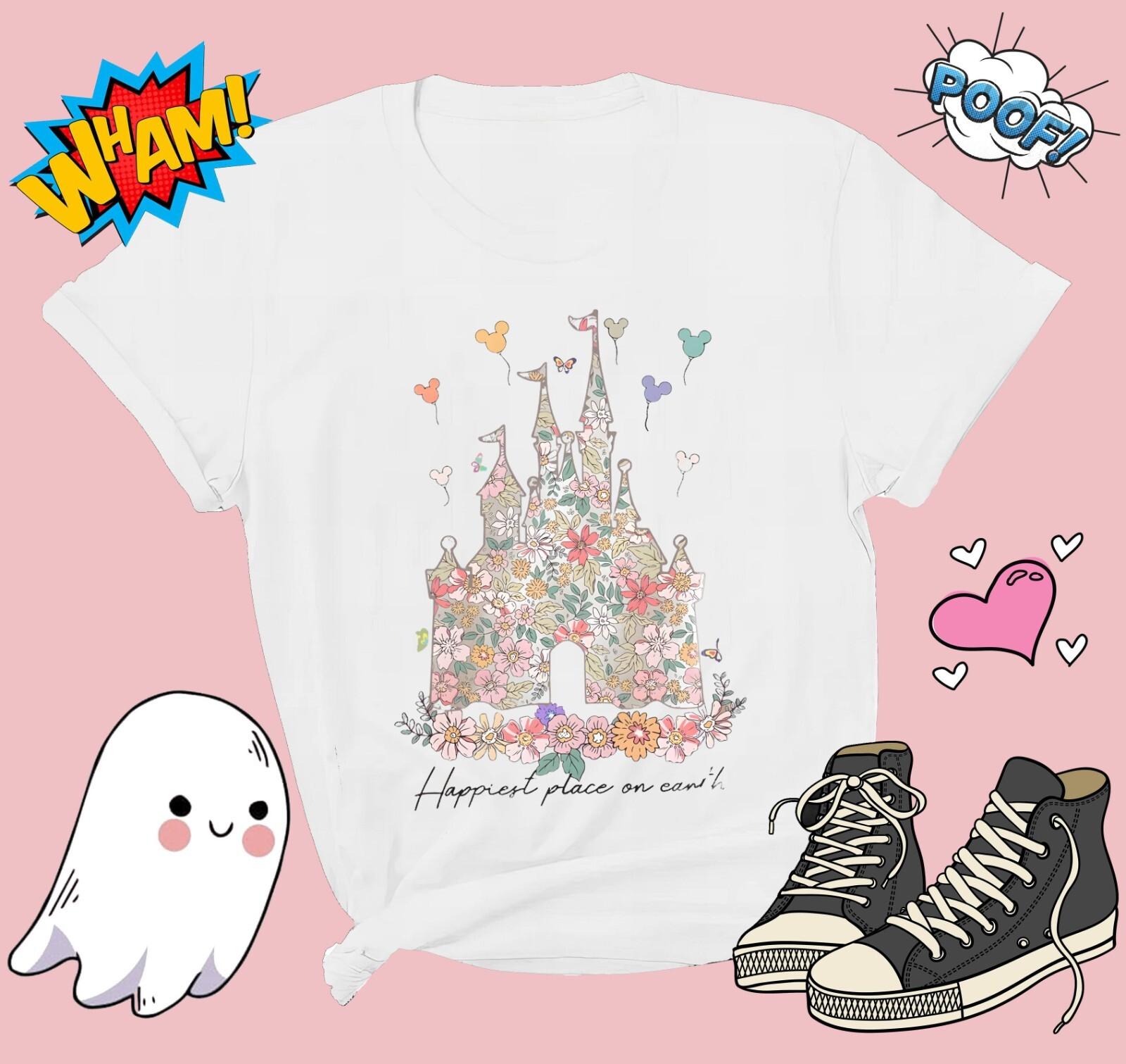 Happiest Place on Earth T-Shirt Mens Womens Tees Top T Shirt Mens Womens Tees Top Men Women Unisex Tshirt G716 S