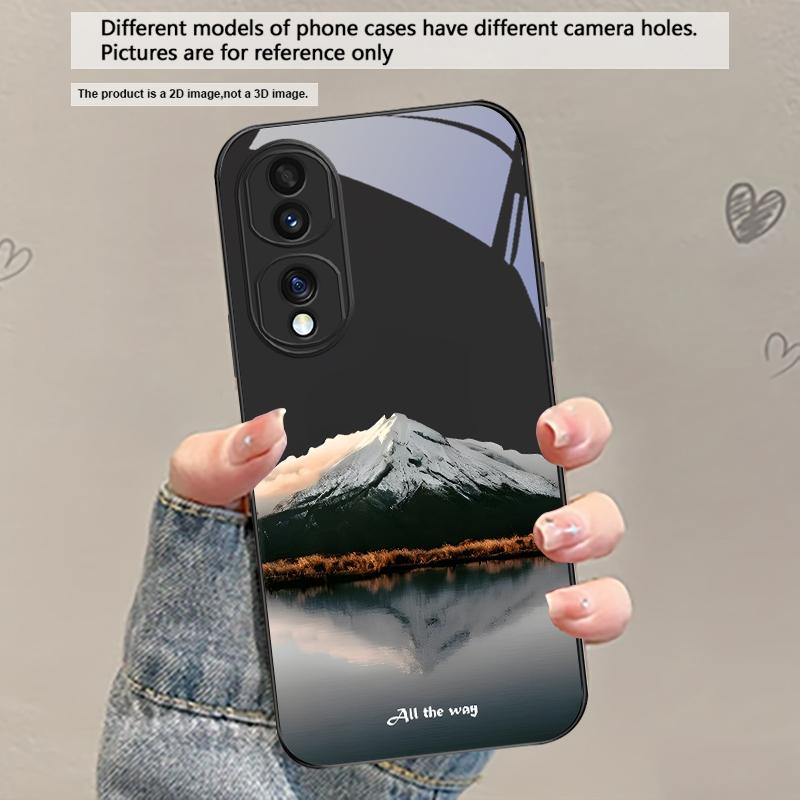 

A lush forest of leaves For Honor X5 Plus X30 X9c Smart X5b X9a X30 Max X50i 30 Pro 50 Pro 70 90 Smart 200 Lite Glass Phone Case Honor 50 Pro