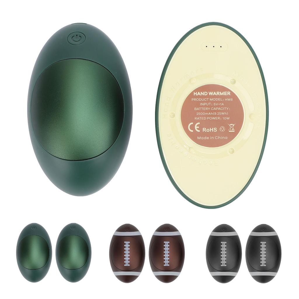 Electric Hand Warmer with Power Bank Function Magnetic 3 Levels Heating Type C Rechargeable Avocado 