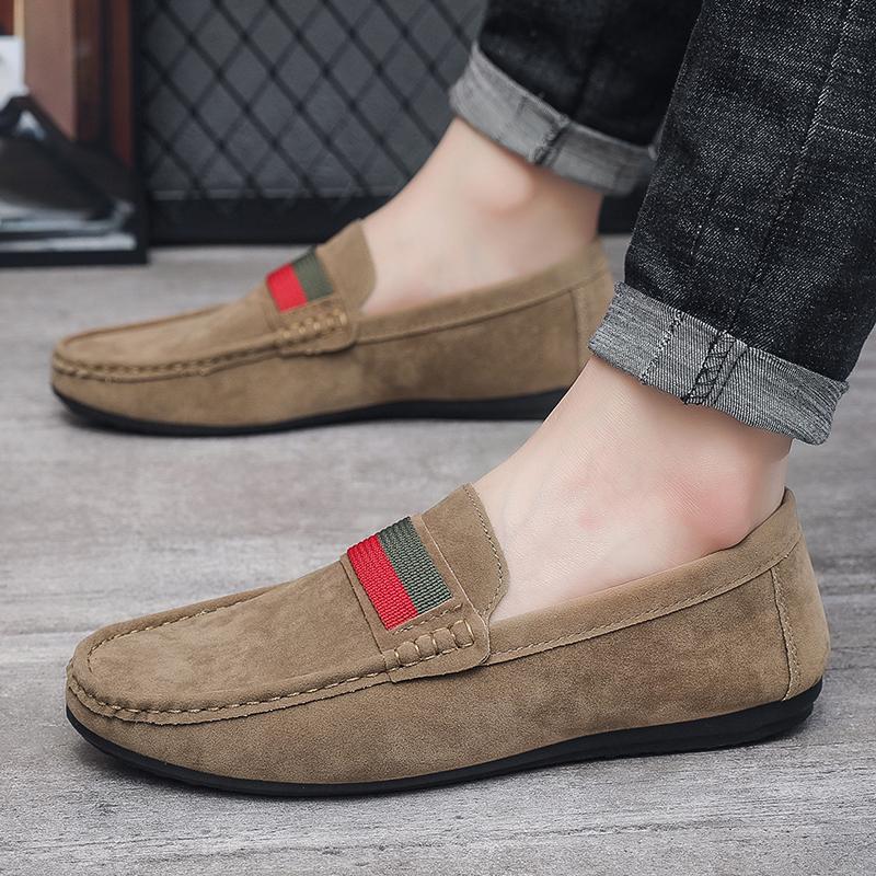 Men's Outdoor Ultra-light Casual Shoes Business Driving Shoes Toe Shoes