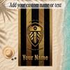 Beach TowelLeeds United Custom Name Text Personalized Soft Towel for Beach Pool Indoor Home Decor Gift