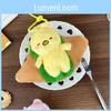 Plush Animal Pancake Toy Capybara Doll Keychain Backpack Pendant Holiday Gift