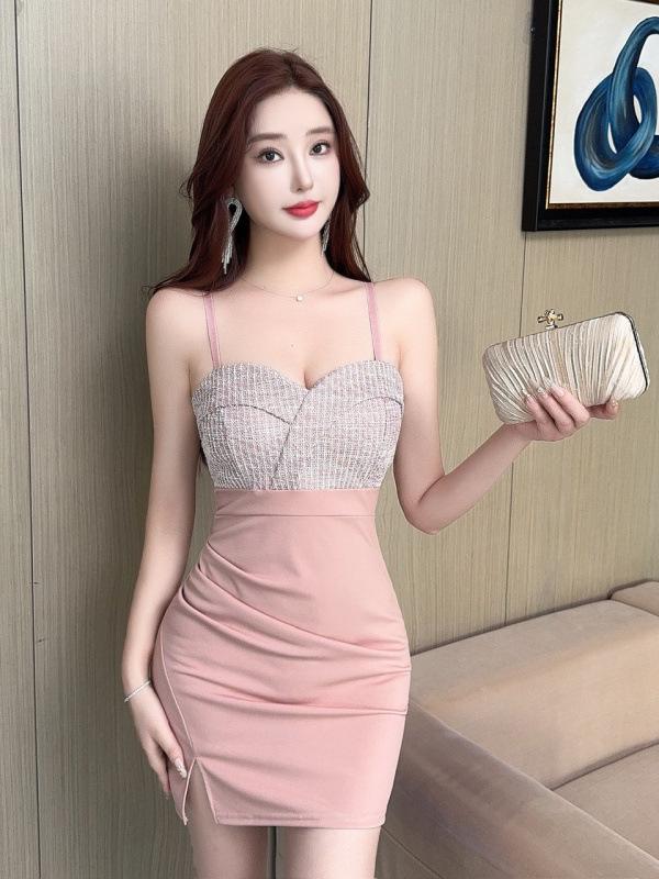 Women's Sexy Low-Cut Suspender Dress - New Hot Girl Tight Hip-Hugging Skirt