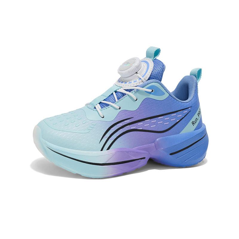 Primary and secondary school students knob shoes red rabbit boys children single net sports running shoes mesh breathable lightweight professional