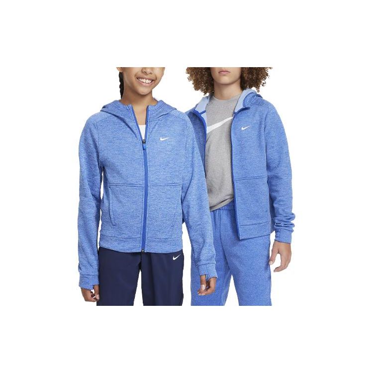 

Nike Therma-FIT Multi-Logo Gradient Hooded Sports Cardigan Kids hoodies Blue FD3883-480 M