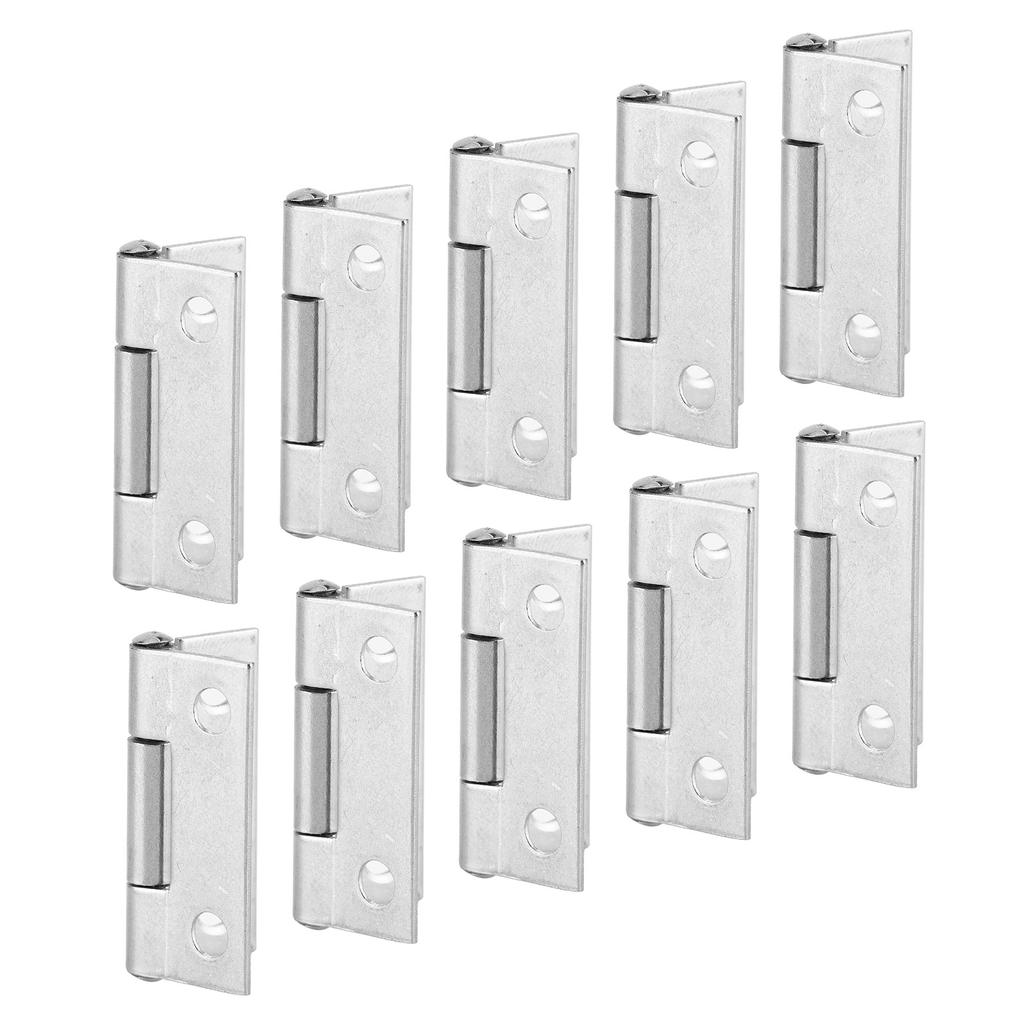 10Pcs Door Hinge Stainless Steel for Furniture Business Machines Locking Device 25mm
