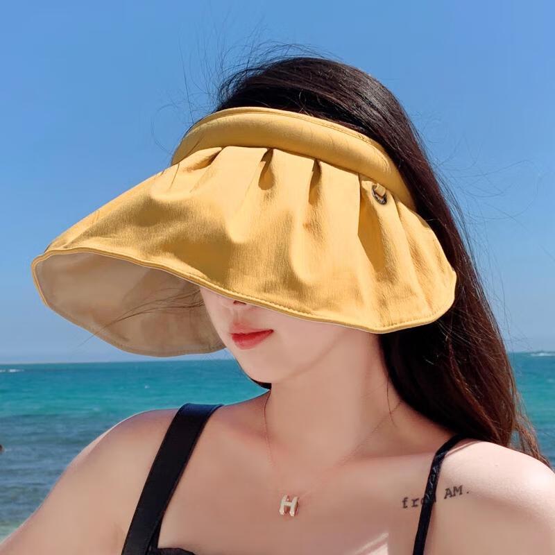 Женская двусторонняя солнцезащитная кепка-козырек HANDUNYOU