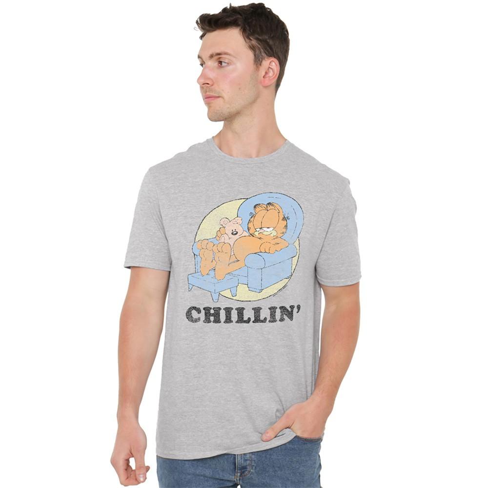 Garfield Chillin T-Shirt S-5XL Athletic Heather XXXXL