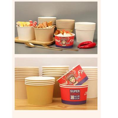 Disposable Food Grade Bamboo Pulp Bowls with Lids
