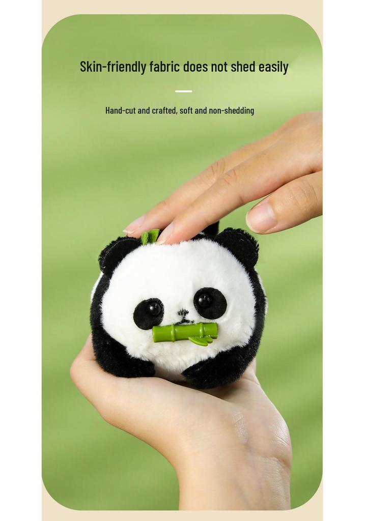 Panda Tail-Wagging Plush Keychain Bag Pendant Gift