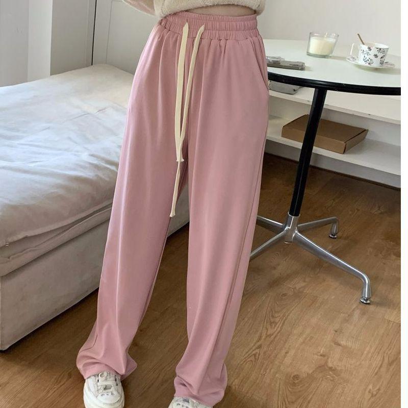 Women's Spring and Summer New High-waist Straight-leg Suit Pants